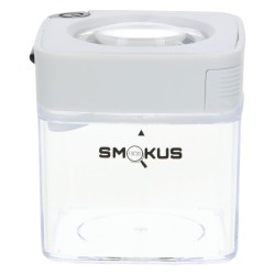SMOKUS FOCUS COMET BLANCHE | Boîte Hermétique LED avec Loupe x5