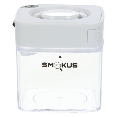 SMOKUS FOCUS COMET BLANCHE | Boîte Hermétique LED avec Loupe x5