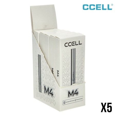 Batterie CCELL M4 Silver x5 | Pack 5 Batteries 510 USB-C