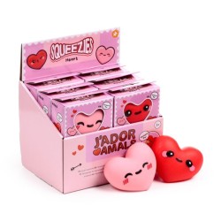 ❤️🧸 Jouet à Presser Cœur - J'Adoramals (Lot de 12)