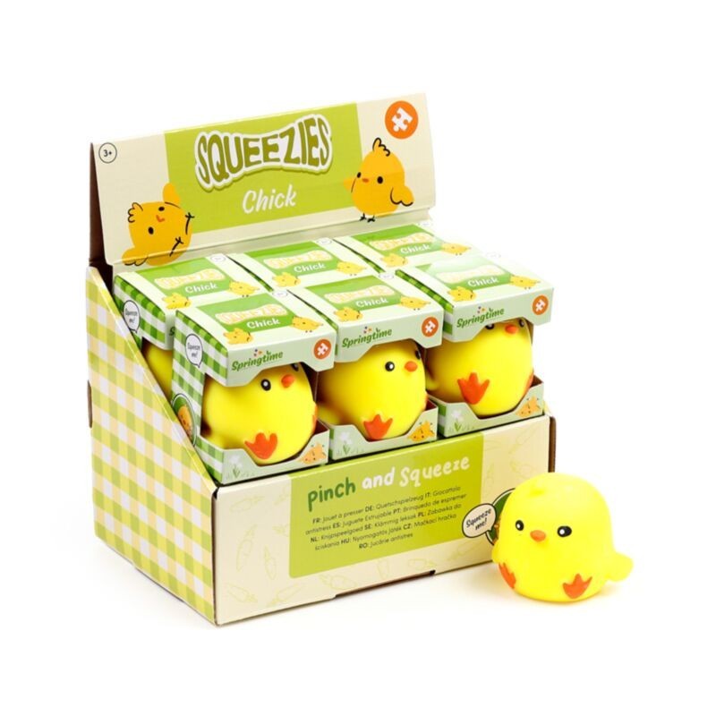 🐥🌸 Jouet à Presser Poussin - Springtime Printemps (Lot de 12)