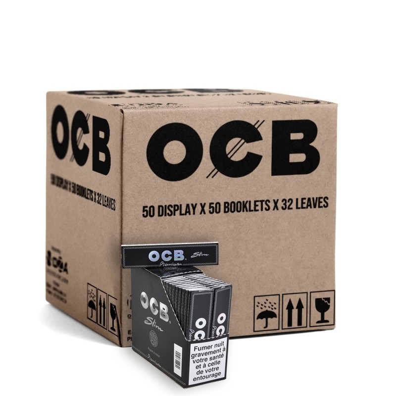 OCB Slim Premium – Carton de 50 boîtes