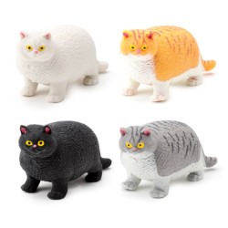 🐱✨ Jouet Gros Chat Étirable (Lot de 12)