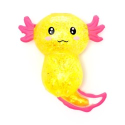 🦎✨ Jouet à Presser Axolotl à Paillettes (Lot de 12)