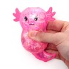 🦎✨ Jouet à Presser Axolotl à Paillettes (Lot de 12)