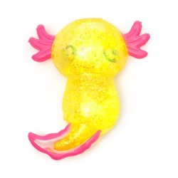 🦎✨ Jouet à Presser Axolotl à Paillettes (Lot de 12)