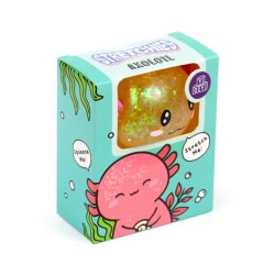 🦎✨ Jouet à Presser Axolotl à Paillettes (Lot de 12)