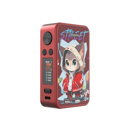 🔥🐱 Box Revolto S 220W Special Edition Aspire - Red & Street Kitty