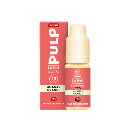 🍍🍊 Ananas Orange Nic Salt Le Pod Liquide Pulp 10ml - 10 mg