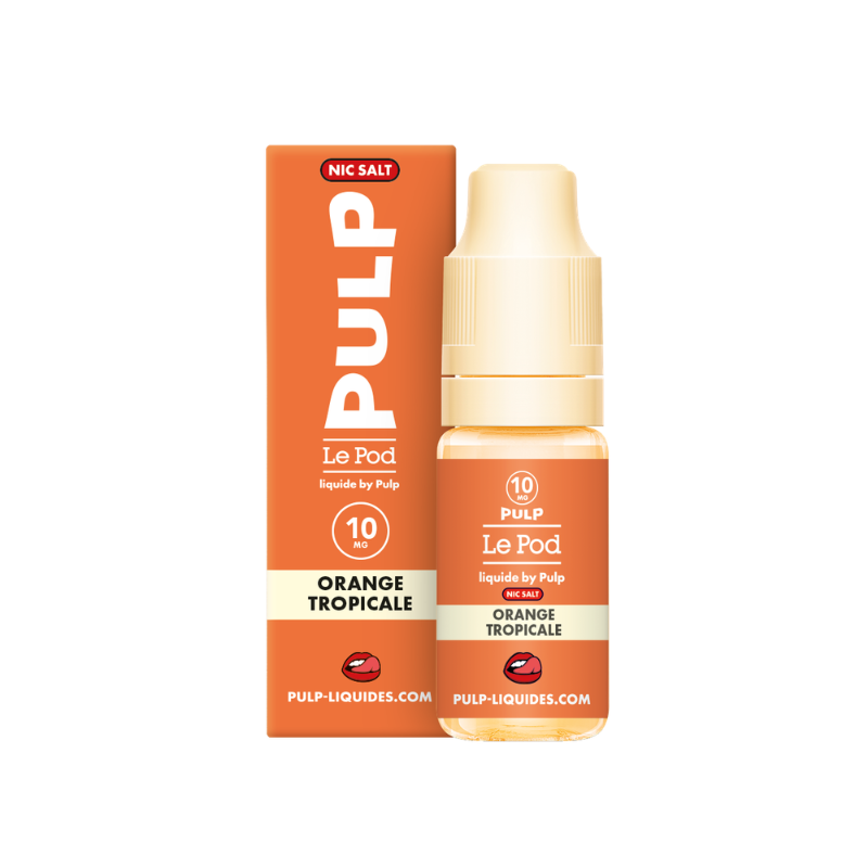 🍊🌴 Orange Tropicale Nic Salt Le Pod Liquide Pulp 10ml - 10 mg
