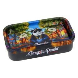 🐼🌆 Boîte en Métal Gangsta Panda Sitting In A'DAM