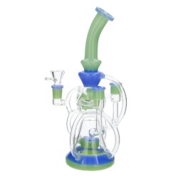 Bang Black Leaf Recycle 26cm | Bong Verre Bleu Vert