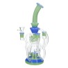 Bang Black Leaf Recycle 26cm | Bong Verre Bleu Vert