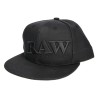 🧢♠️ Casquette RAW Baseball Flat Black On Black avec Poker