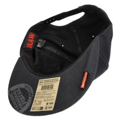 🧢♠️ Casquette RAW Baseball Flat Black On Black avec Poker