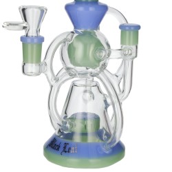 Bang Black Leaf Recycle 26cm | Bong Verre Bleu Vert