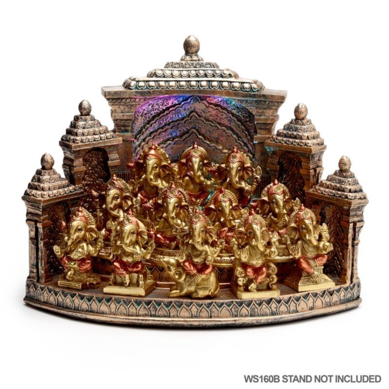 🕉️🐘 Figurines Monde de Ganesh – Présentoir de 12