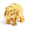 🐘✨ Mini Éléphant Porte-Bonheur à Collectionner Pailleté Métallique – Présentoir de 24