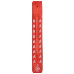 🪷🪵 Porte-Encens Attrape-Cendres en Bois – Bouddha – Par 4