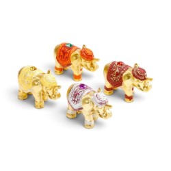 🐘✨ Porte-Encens Éléphant Doré – Par 12