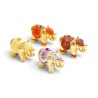 🐘✨ Porte-Encens Éléphant Doré – Par 12