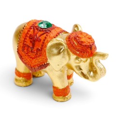 🐘✨ Porte-Encens Éléphant Doré – Par 12