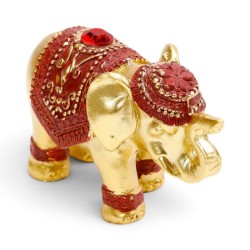 🐘✨ Porte-Encens Éléphant Doré – Par 12