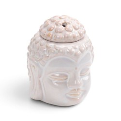 🪷✨ Brûleur à Huile Verni Craquelé Tête de Buddha Thaï – Coloris Aléatoire