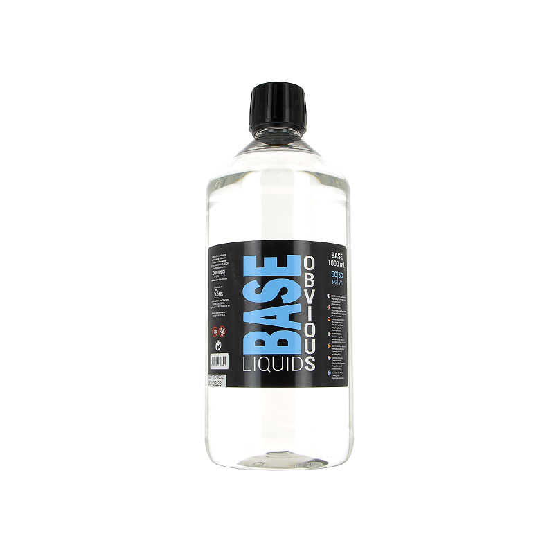 Base Obvious Liquids 1L 50/50 0mg | Base DIY Sans Nicotine