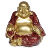 🪷✨ Figurine Mini Bouddha Chinois Porte-Bonheur Pailleté 8 cm – Par 12