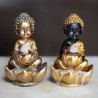 🪷💨 Brûleur d'Encens à Refoulement Reflux Backflow – Bouddha & Lotus Petit – Couleur Aléatoire