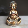 🪷💨 Brûleur d'Encens à Refoulement Reflux Backflow – Bouddha & Lotus Petit – Couleur Aléatoire