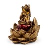 🪷🐘 Lot de 2 Ganesh & Lakshmi Dorés sur Lotus