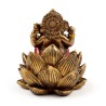 🪷🐘 Lot de 2 Ganesh & Lakshmi Dorés sur Lotus