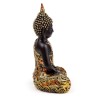 🧘 Figurine Bouddha Thaïlandais Noir & Orange & Or – Contemplation