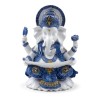 🐘💙 Figurine Ganesh Blanc & Bleu – Connaissance