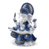 🐘💙 Figurine Ganesh Blanc & Bleu – Connaissance