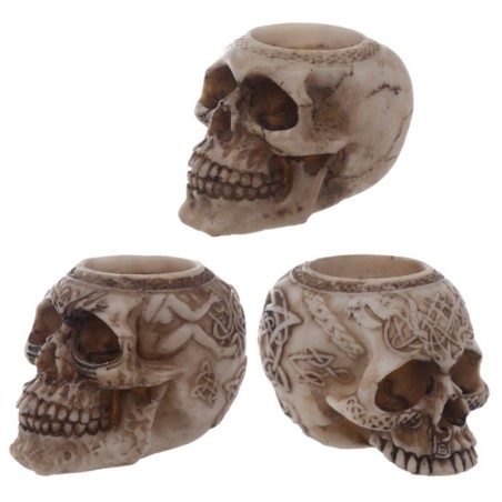 💀🕯️ Porte-Bougies Crânes – Par 6