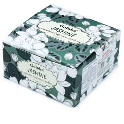🌸🕯️ Bougie à la Cire de Soja dans Boîte en Étain Goloka – Jasmin