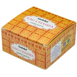 🌿🕯️ Bougie à la Cire de Soja dans Boîte en Étain Goloka – Nag Champa