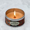 🌳🕯️ Bougie à la Cire de Soja dans Boîte en Étain Goloka – Bois de Santal
