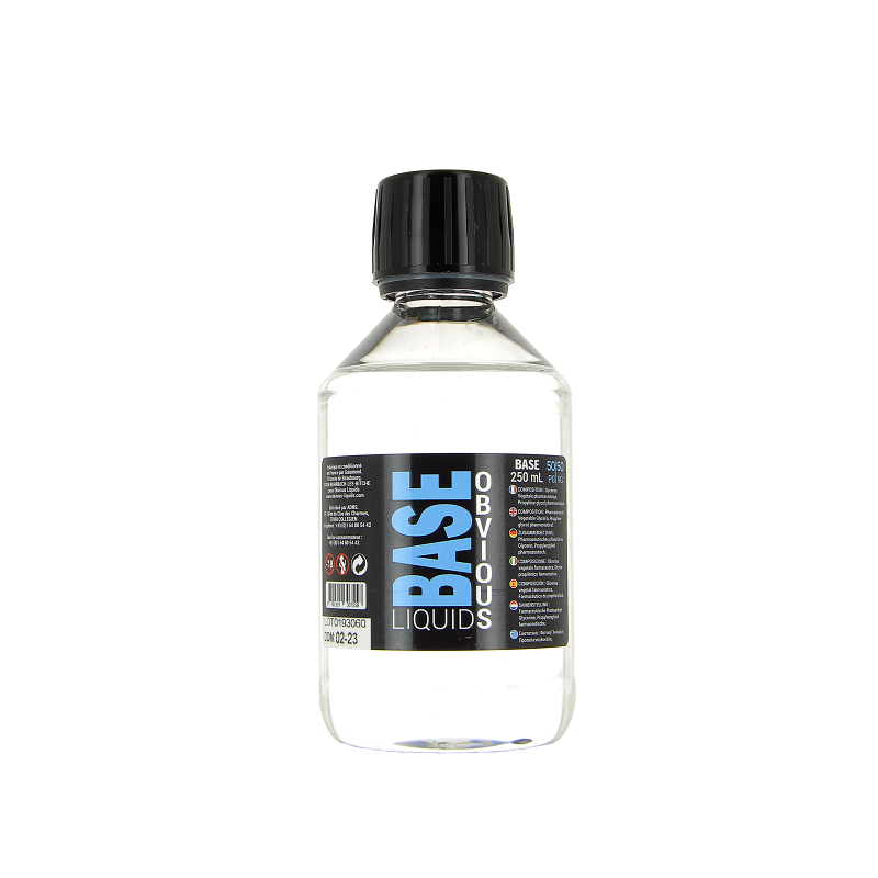 Base Obvious Liquids 250ml 50/50 0mg | Base DIY Sans Nicotine