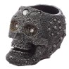 💀🪷🕯️ Porte-Bougie – Crâne de Bouddha Argenté