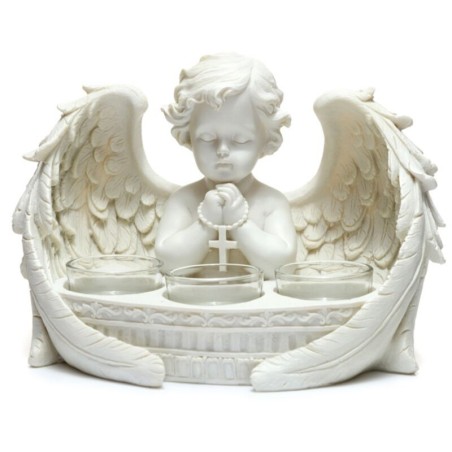 👼🕯️ Portes-Bougies Chérubin Blanc