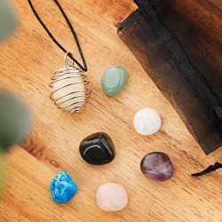 📿💎 Kit – Faites Votre Propre Collier de Pierres