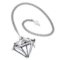 🔮💎 Pendule Guérisseur avec Pierres Précieuses