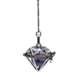 🔮💎 Pendule Guérisseur avec Pierres Précieuses