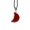 🌙💎 Pendentif Gemme – Croissant de Lune
