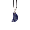 🌙💎 Pendentif Gemme – Croissant de Lune