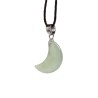 🌙💎 Pendentif Gemme – Croissant de Lune